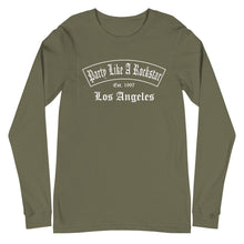Load image into Gallery viewer, Party Like A Rockstar (Unisex Long Sleeve Tee) By Chosen One
