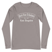Load image into Gallery viewer, Party Like A Rockstar (Unisex Long Sleeve Tee) By Chosen One
